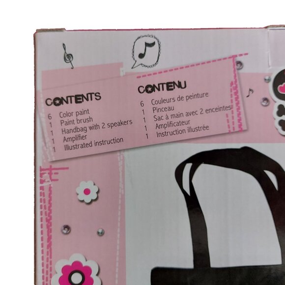 Audio Handbag Purse Sac Bojeux Techno Art Trendy Teen Girls design paint Art NEW - Picture 5 of 5